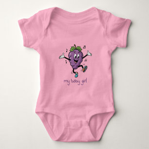 Body Para Bebé Mi niña feliz uva
