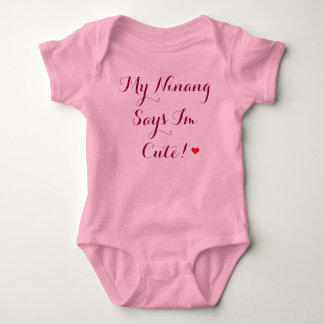 Body Para Bebé Mi Ninang Dice Que Soy Lindo!