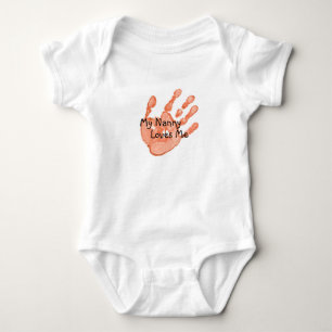 Body Para Bebé "Mi niñera me ama" - naranja