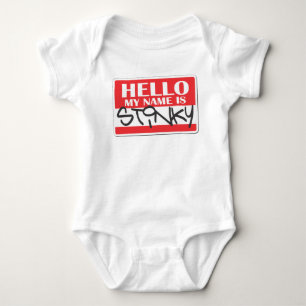 Body Para Bebé Mi nombre es stinky