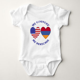 Body Para Bebé Mi País Mi Patrimonio Armenio Corazón