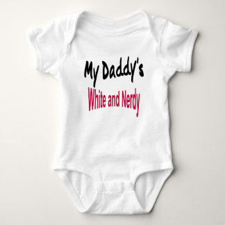 Body Para Bebé Mi papá blanco y Nerdy