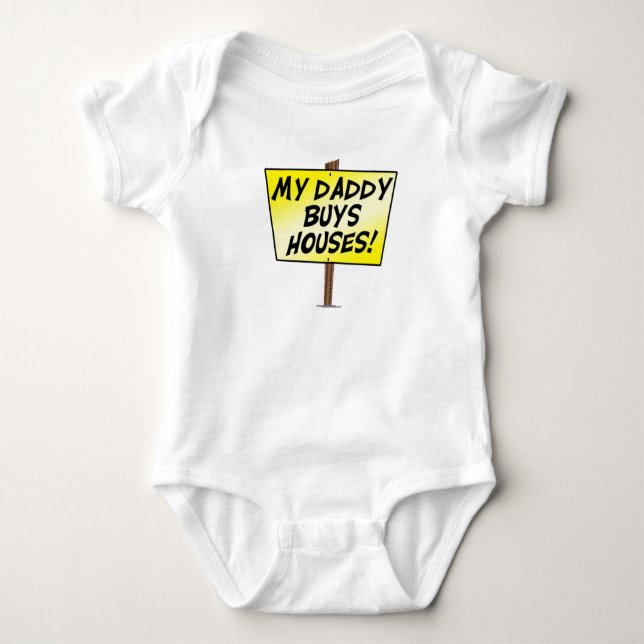 Body Para Bebé Mi papá compra una camiseta de casa (Anverso)