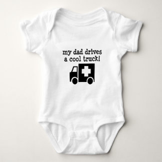 Body Para Bebé Mi papá conduce un camión fresco