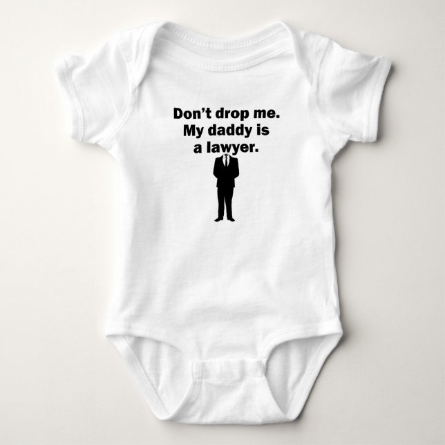 Body Para Bebé Mi papá es abogado (Anverso)