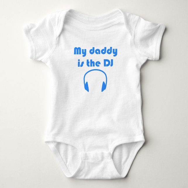 Body Para Bebé Mi Papá Es El DJ (Anverso)
