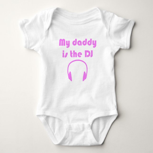 Body Para Bebé Mi Papá Es El DJ (Anverso)