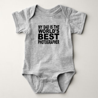 Body Para Bebé Mi papá es el mejor fotógrafo del mundo