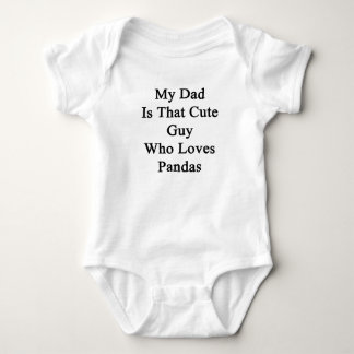 Body Para Bebé Mi papá es ese individuo lindo que ama pandas