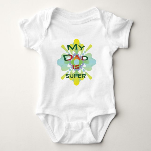 Body Para Bebé Mi papá es estupendo (Anverso)