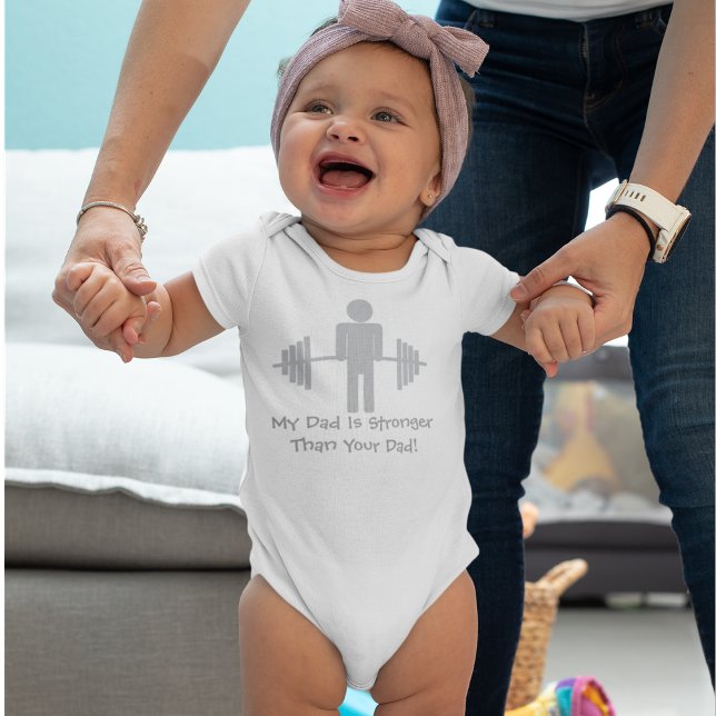 Body Para Bebé ¡Mi papá es más fuerte que tu papá! (Subido por el creador)