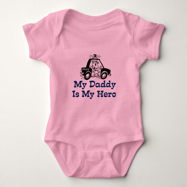 Body Para Bebé Mi papá es mi héroe (Anverso)