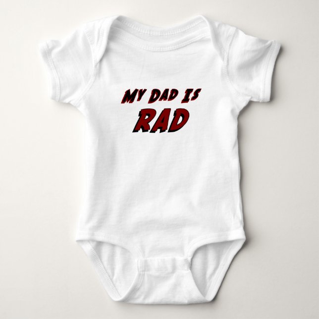 Body Para Bebé Mi papá es mono del Rad (Anverso)