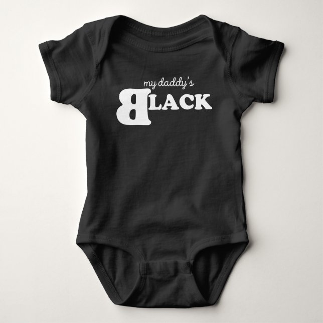 Body Para Bebé Mi papá es NEGRO (Anverso)