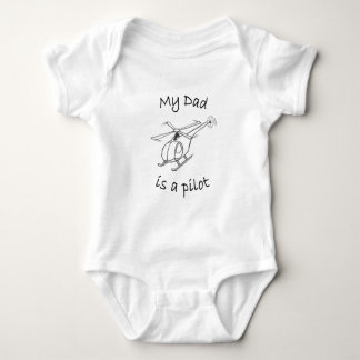 Body Para Bebé Mi papá es piloto