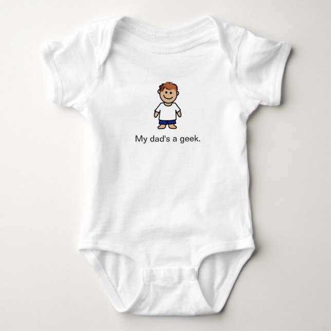Body Para Bebé "Mi papá es un friki. " (Anverso)