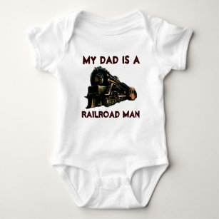 Body Para Bebé Mi papá es un hombre de ferrocarril