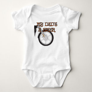 Body Para Bebé Mi papá es un motorista