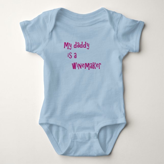 Body Para Bebé Mi papá es un winemaker (Anverso)