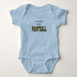 Body Para Bebé mi papá juega Paintball