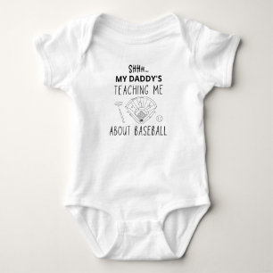 Body Para Bebé Mi papá me está enseñando sobre el béisbol   depor