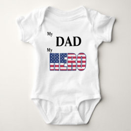 Body Para Bebé Mi papá mi héroe - Personalizable