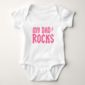 Body Para Bebé Mi papá oscila {el rosa}