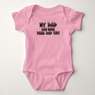 Body Para Bebé Mi papá puede hacer que su papá golpea ligeramen