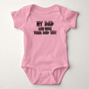 Body Para Bebé Mi papá puede hacer que su papá golpea ligeramente