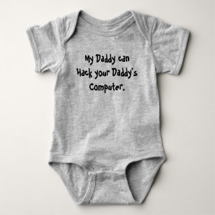 Body Para Bebé Mi papá puede hackear a tu papá