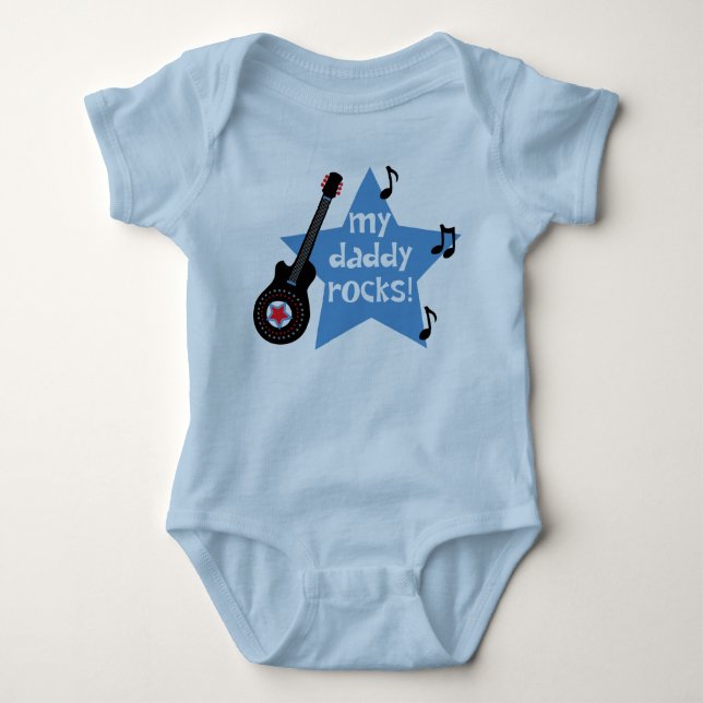 Body Para Bebé Mi papá Rocks (Anverso)