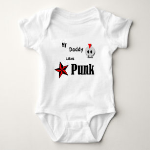 Body Para Bebé Mi papá tiene gusto de punk