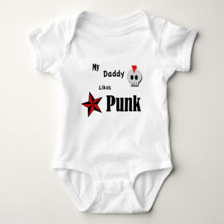 Body Para Bebé Mi papá tiene gusto de punk