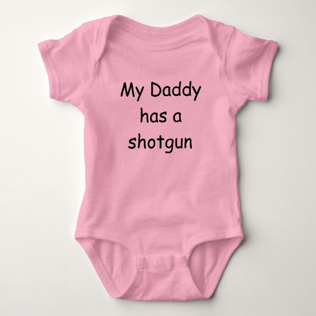 Body Para Bebé Mi papá tiene una escopeta (Anverso)