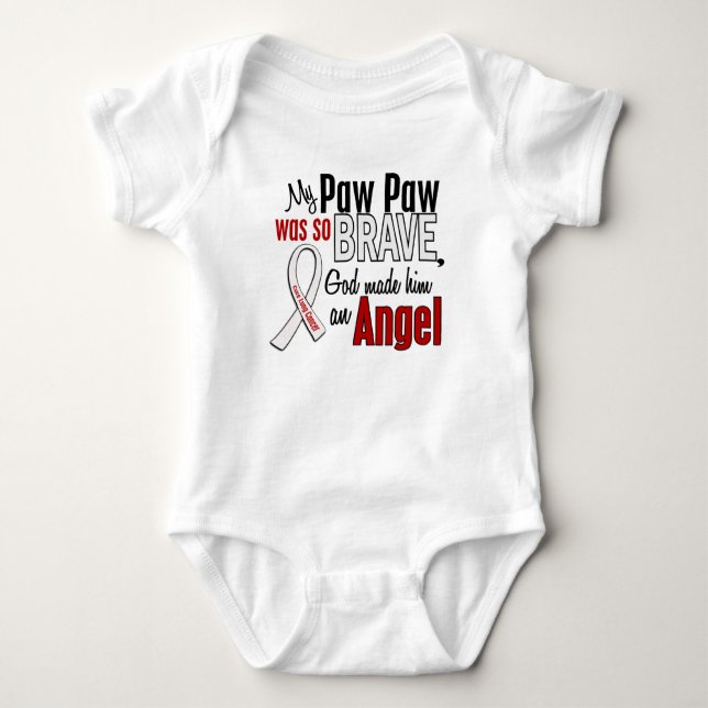 Body Para Bebé Mi pata de la pata es un cáncer de pulmón del (Anverso)