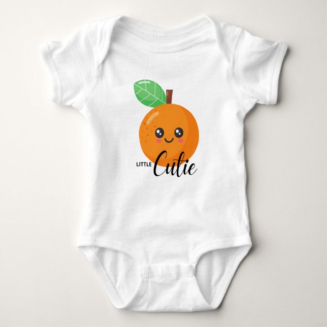 Body Para Bebé Mi pequeña Naranja de clementina cutie (Anverso)