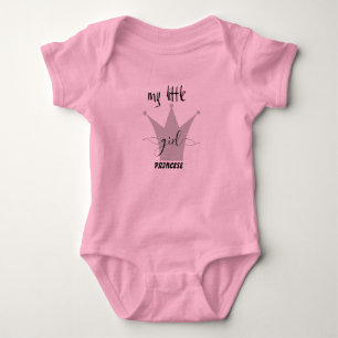 Body Para Bebé Mi pequeña princesa rosada