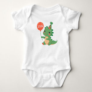 Body Para Bebé Mi Primer Año 2026 Bodysuit de Bebé de Dinosaurio 