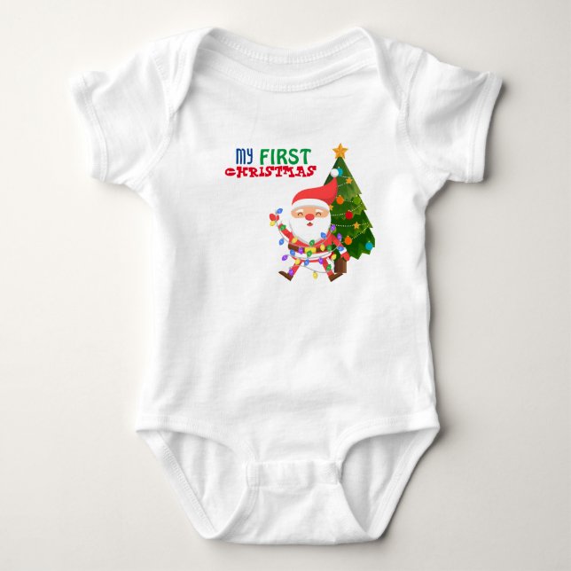Body Para Bebé Mi primer Baby Bodysuit de Navidad (Anverso)