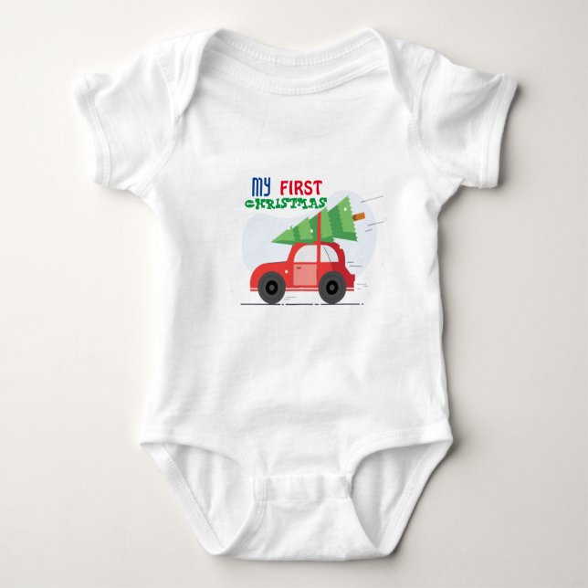 Body Para Bebé Mi primer Baby Bodysuit de Navidad (Anverso)