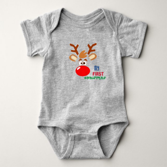 Body Para Bebé Mi primer Baby Bodysuit de Navidad (Anverso)