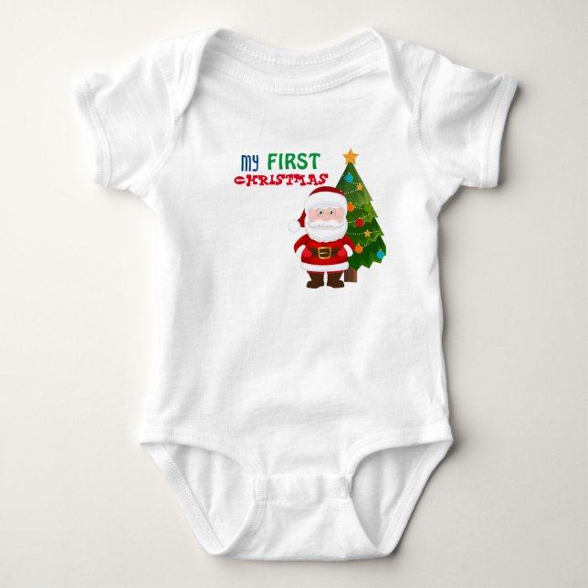 Body Para Bebé Mi primer Baby Bodysuit de Navidad (Anverso)