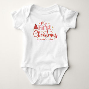Body Para Bebé Mi primer bebé de Navidad 1er cumpleaños de Navida