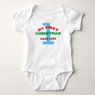 BODY PARA BEBÉ MI PRIMER BEBÉ NAVIDAD PERSONALIZADO REGALO