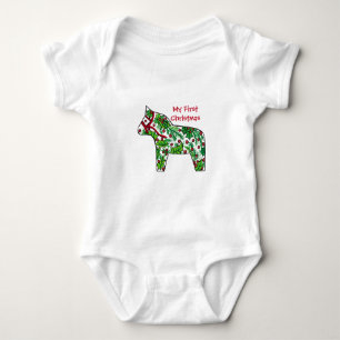 Body Para Bebé Mi primer caballo de baile navideño