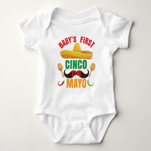 Body Para Bebé Mi Primer Cinco De Mayo - México Mexicano
