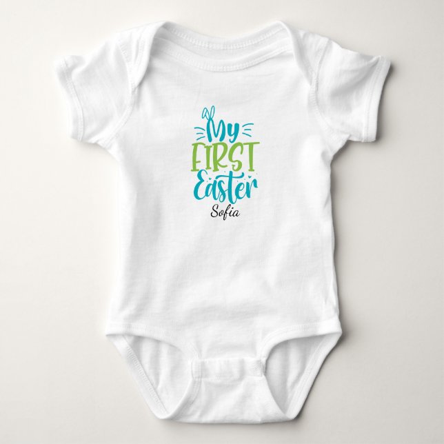 Body Para Bebé Mi primer conejito de Pascua (Anverso)