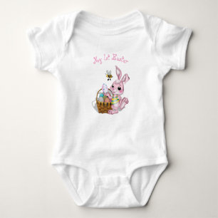 Body Para Bebé Mi primer conejito rosa de Pascua