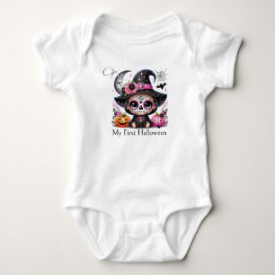 Body Para Bebé Mi primer cráneo de azúcar para bebé de Halloween