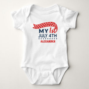 Body Para Bebé Mi primer cuarto de julio personalizado